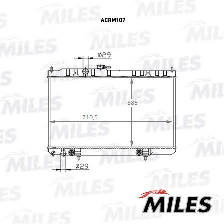 ACRM107 MILES Радиатор, охлаждение двигателя