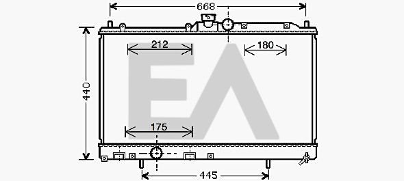 31R51099 EACLIMA Радиатор, охлаждение двигателя