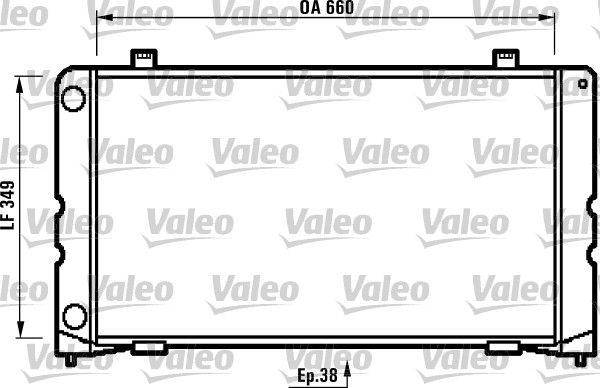 731229 VALEO Радиатор, охлаждение двигателя