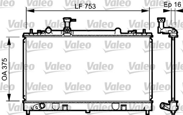 734484 VALEO Радиатор, охлаждение двигателя