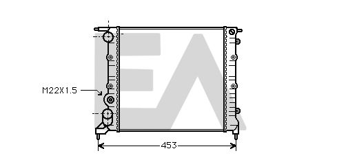 31R60037 EACLIMA Радиатор, охлаждение двигателя