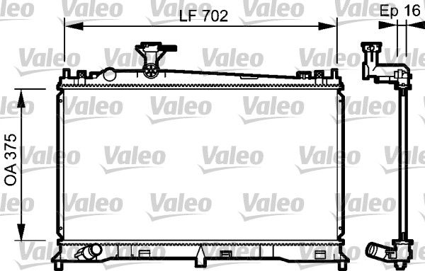 735053 VALEO Радиатор, охлаждение двигателя