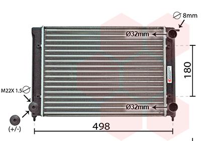 58002040 VAN WEZEL Радиатор, охлаждение двигателя