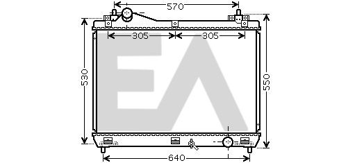 31R69052 EACLIMA Радиатор, охлаждение двигателя