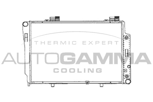 101320 AUTOGAMMA Радиатор, охлаждение двигателя