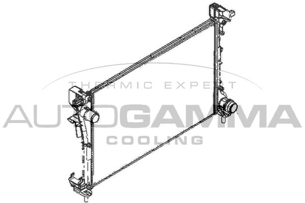 110005 AUTOGAMMA Радиатор, охлаждение двигателя