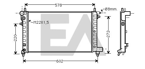 31R55032 EACLIMA Радиатор, охлаждение двигателя