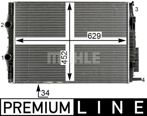 WG2183162 WILMINK GROUP Радиатор, охлаждение двигателя