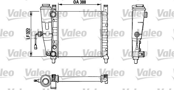 883827 VALEO Радиатор, охлаждение двигателя