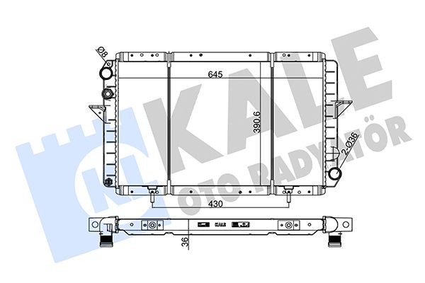 160800 KALE OTO RADYATÖR Радиатор, охлаждение двигателя