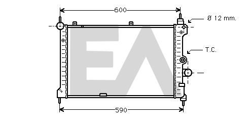 31R54075 EACLIMA Радиатор, охлаждение двигателя