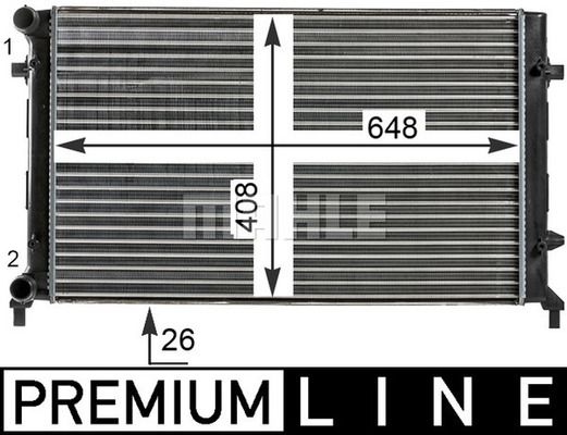 WG2183430 WILMINK GROUP Радиатор, охлаждение двигателя