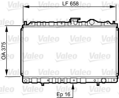 731462 VALEO Радиатор, охлаждение двигателя