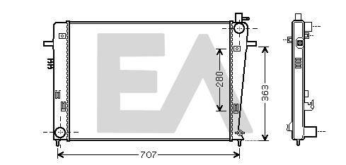 31R28094 EACLIMA Радиатор, охлаждение двигателя