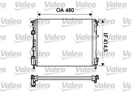 732621 VALEO Радиатор, охлаждение двигателя