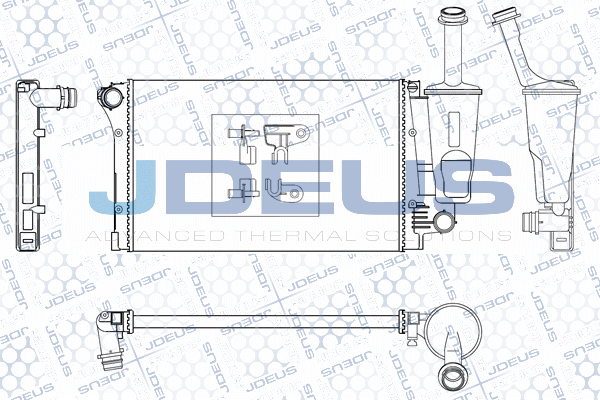 M0111030 JDEUS Радиатор, охлаждение двигателя