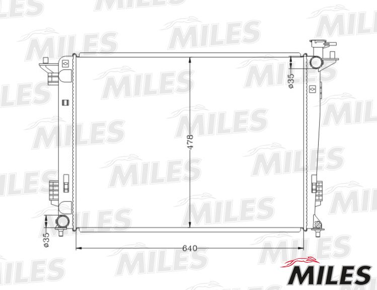 ACRB475 MILES Радиатор, охлаждение двигателя