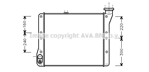 VN2054 AVA QUALITY COOLING Радиатор, охлаждение двигателя