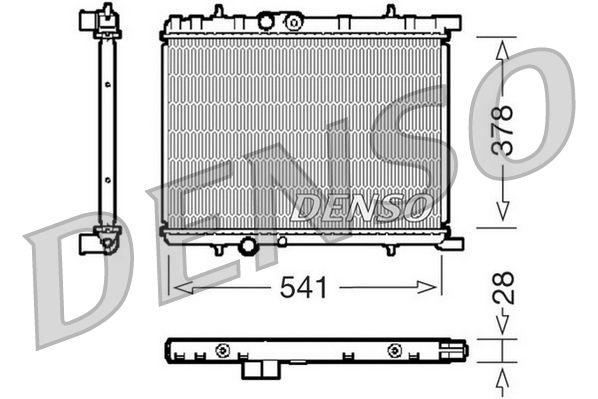 DRM21032 DENSO Радиатор, охлаждение двигателя