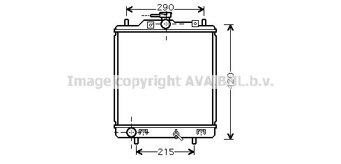 SZ2076 AVA QUALITY COOLING Радиатор, охлаждение двигателя