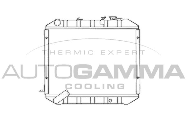 102575 AUTOGAMMA Радиатор, охлаждение двигателя
