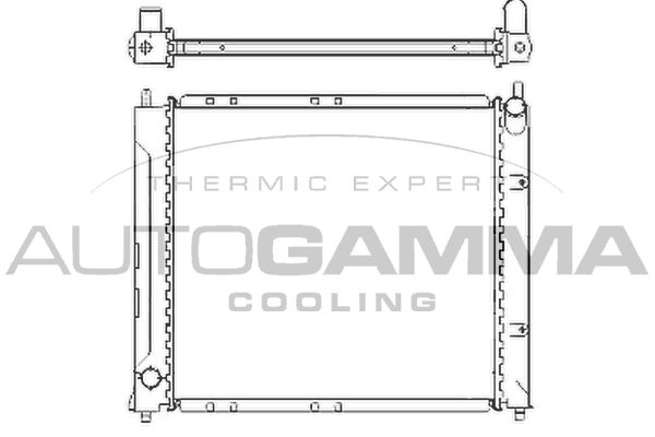 104853 AUTOGAMMA Радиатор, охлаждение двигателя