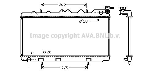 DN2116 AVA QUALITY COOLING Радиатор, охлаждение двигателя