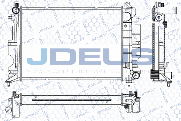 RA0240170 JDEUS Радиатор, охлаждение двигателя