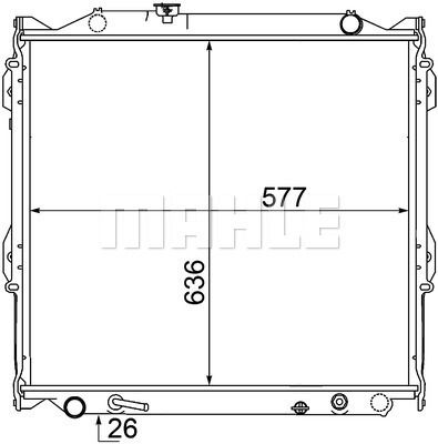 WG2182715 WILMINK GROUP Радиатор, охлаждение двигателя