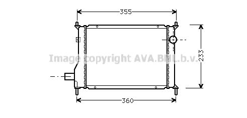 AU2133 AVA QUALITY COOLING Радиатор, охлаждение двигателя