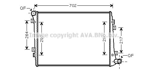 VN2224 AVA QUALITY COOLING Радиатор, охлаждение двигателя