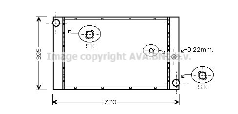 BW2277 AVA QUALITY COOLING Радиатор, охлаждение двигателя