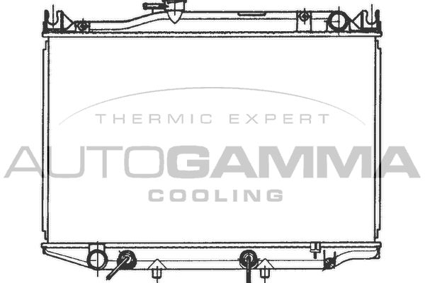 100995 AUTOGAMMA Радиатор, охлаждение двигателя