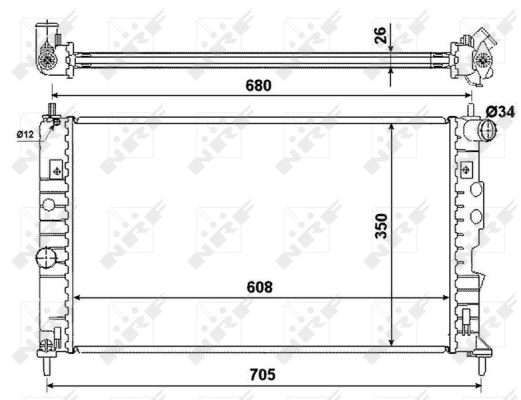 WG1723324 WILMINK GROUP Радиатор, охлаждение двигателя