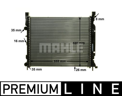 CR1155000P MAHLE Радиатор, охлаждение двигателя