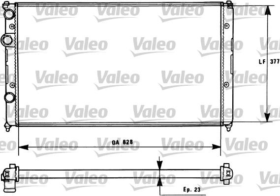 731268 VALEO Радиатор, охлаждение двигателя