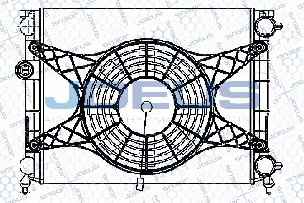 RA0390041 JDEUS Радиатор, охлаждение двигателя