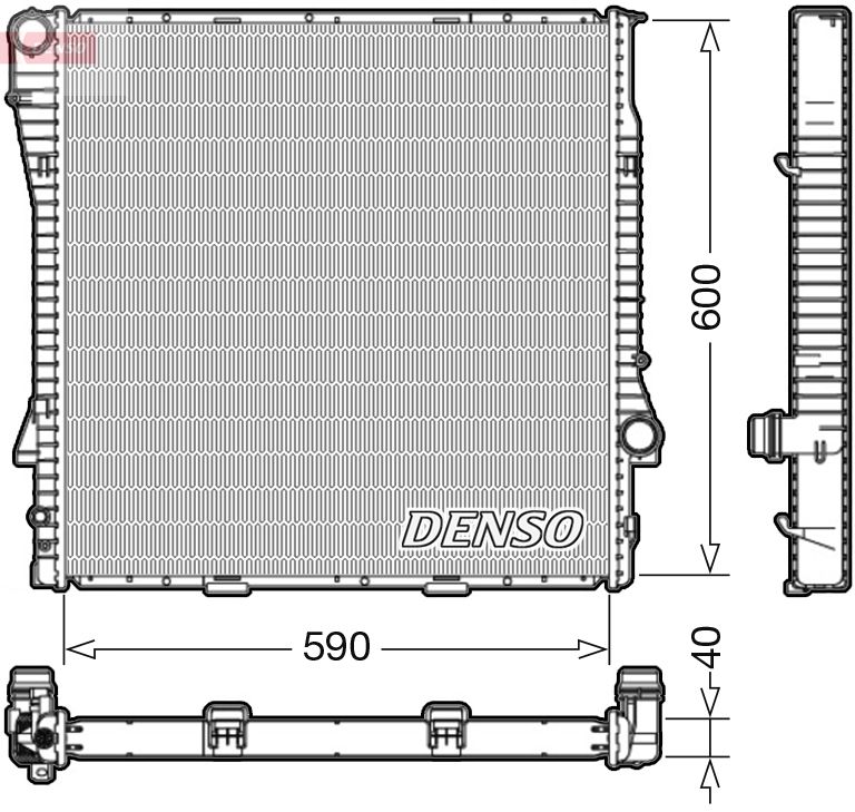 DRM05112 DENSO Радиатор, охлаждение двигателя