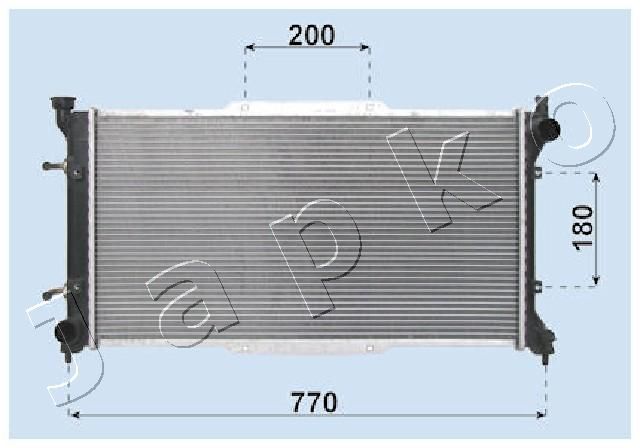 RDA243001 JAPKO Радиатор, охлаждение двигателя