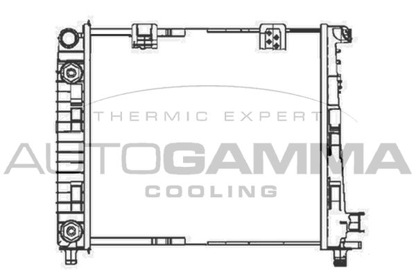 104683 AUTOGAMMA Радиатор, охлаждение двигателя