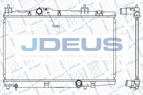 M0280160 JDEUS Радиатор, охлаждение двигателя