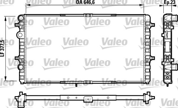 732698 VALEO Радиатор, охлаждение двигателя