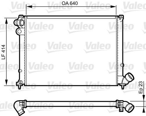 731574 VALEO Радиатор, охлаждение двигателя