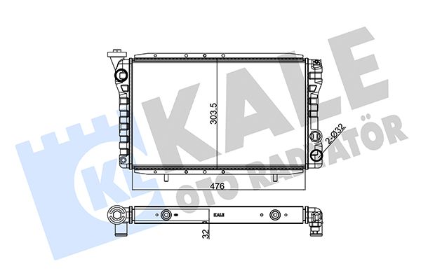 135500 KALE OTO RADYATÖR Радиатор, охлаждение двигателя