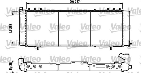 732312 VALEO Радиатор, охлаждение двигателя