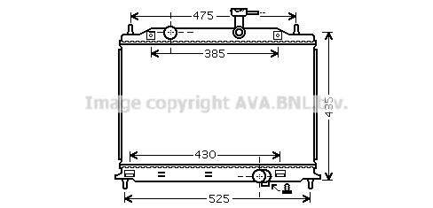 KA2079 AVA QUALITY COOLING Радиатор, охлаждение двигателя