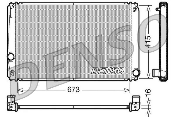 DRM50051 DENSO Радиатор, охлаждение двигателя