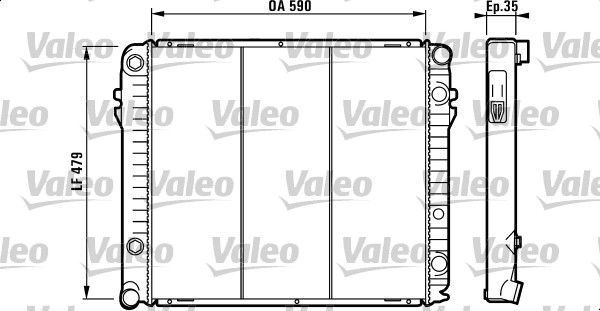 730308 VALEO Радиатор, охлаждение двигателя