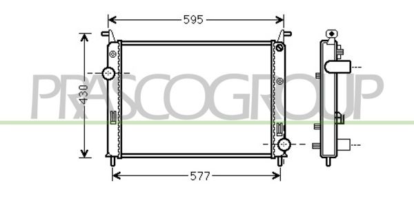 FT114R001 PRASCO Радиатор, охлаждение двигателя