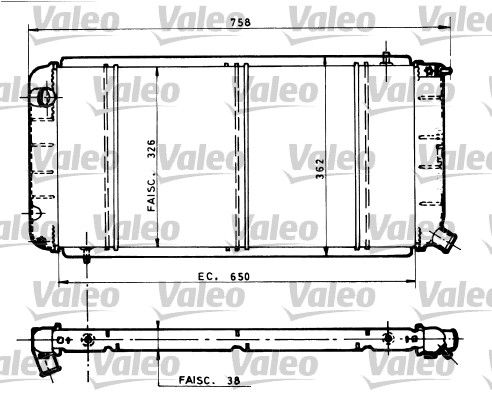 810815 VALEO Радиатор, охлаждение двигателя